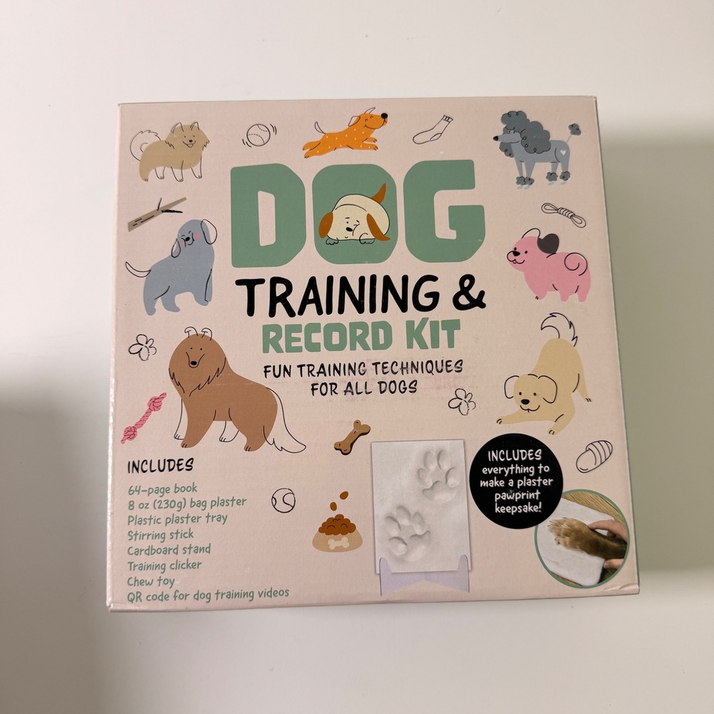 Hinkler Dog Training and Record Kit Heather Hammond Paw Print Keepsake Book Set